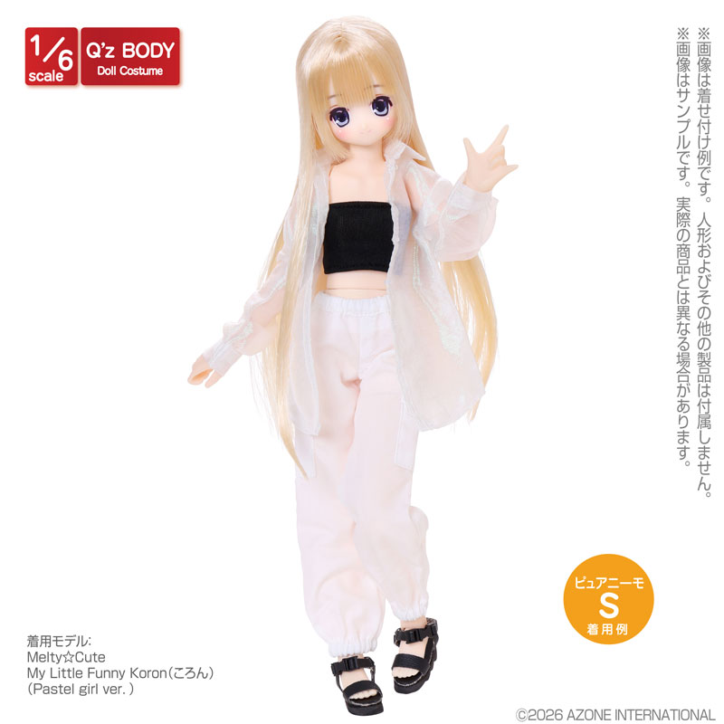 AmiAmi [Character & Hobby Shop] | 1/6 Q'z Sheer Shirt Aurora White