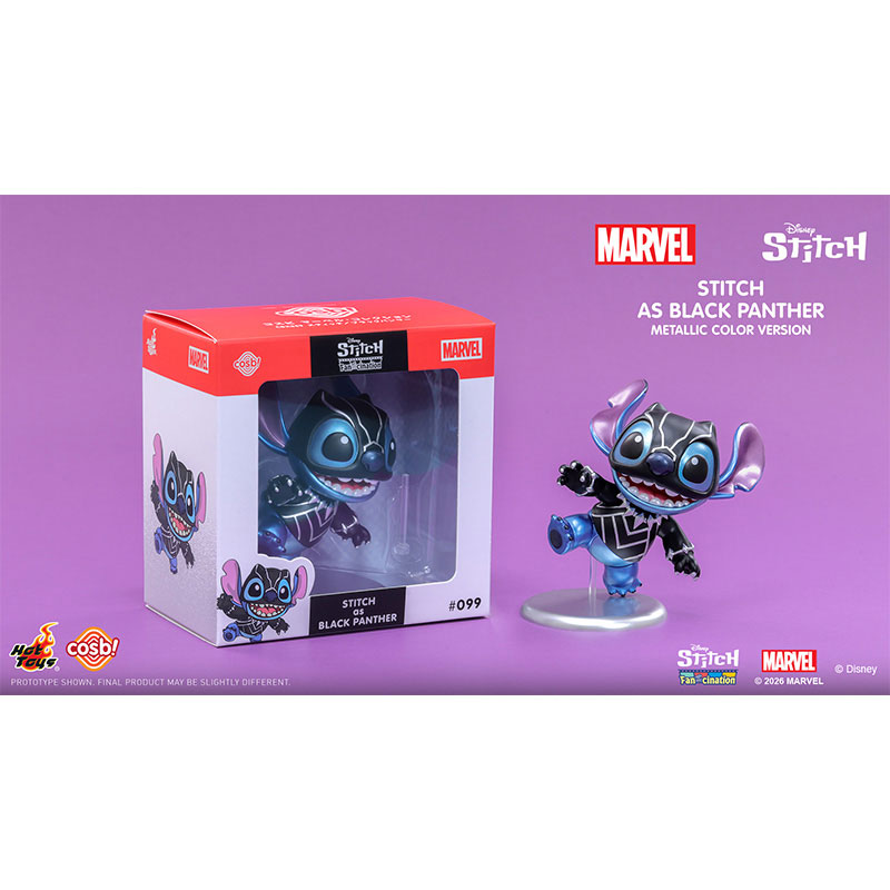 Marvel × Stitch コラボフィギュア4体セット AmiAmi [Character & Hobby Shop] | Cosbi Marvel #099 Stitch / Black