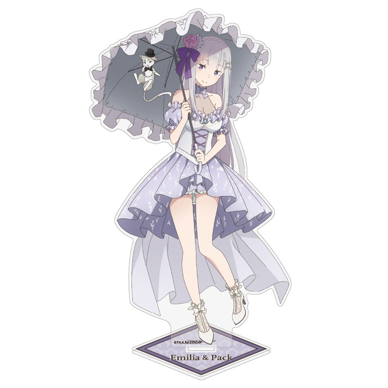 エミリア - BIGアクリルスタンド Acrylic リゼロ Emilia Re:ZERO Stand