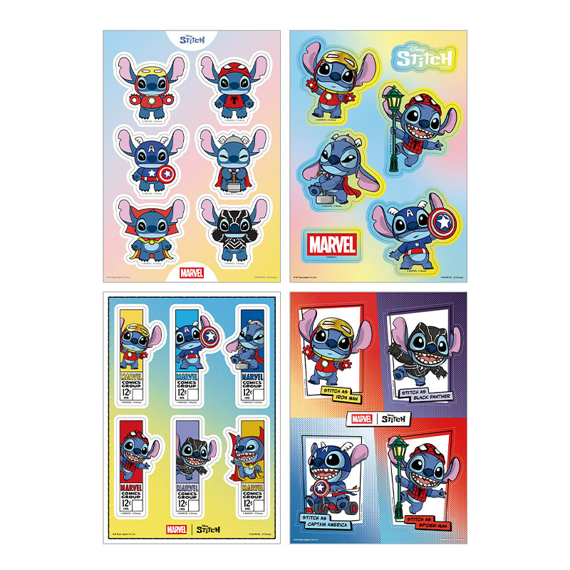 MARVEL Stitch コレクション 4個セット AmiAmi [Character & Hobby Shop] | Hot Toys ZAKKA Cosbi Sticker