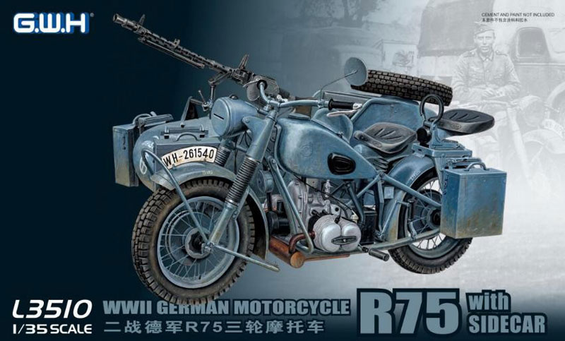 AmiAmi [Character & Hobby Shop] | 1/35 German Army Sidecar R75 (w