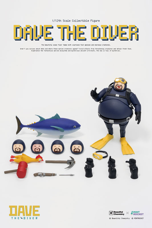 Underverse Beautiful Chemistry x DAVE THE DIVER DAVE 1/12 Complete Model Action Figure รูปภาพ 11