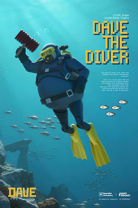 Underverse Beautiful Chemistry x DAVE THE DIVER DAVE 1/12 Complete Model Action Figure รูปภาพ 15