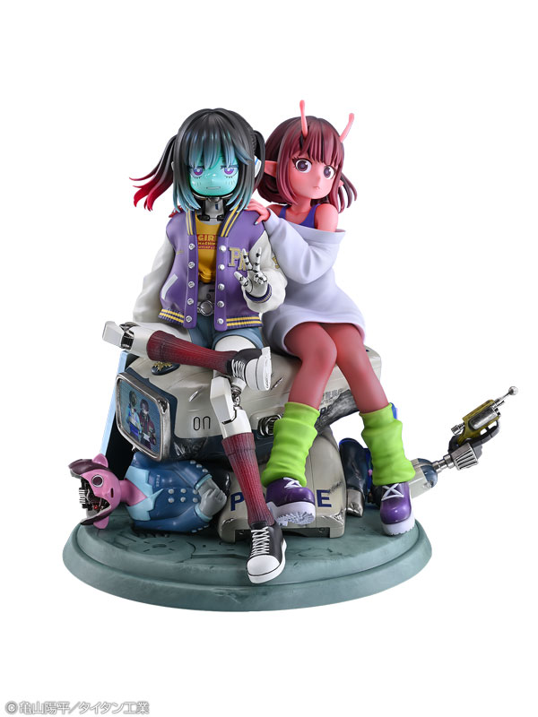 Medicos Entertainment Anime Milky Subway: The Galactic Limited Express Chiharu & Makina Complete Figure image 2
