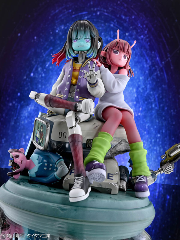 Medicos Entertainment Anime Milky Subway: The Galactic Limited Express Chiharu & Makina Complete Figure image 4