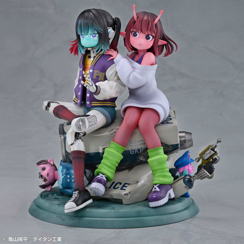 Medicos Entertainment Anime Milky Subway: The Galactic Limited Express Chiharu & Makina Complete Figure image 8