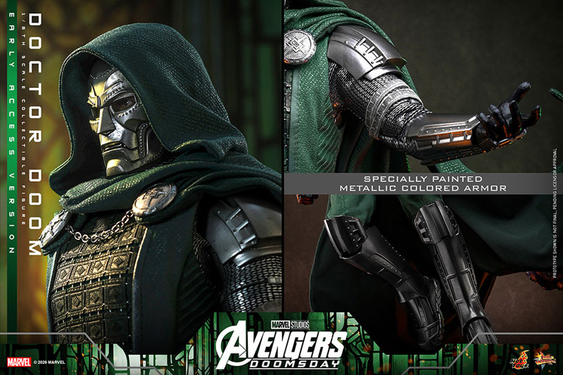 Hot Toys Movie Masterpiece "Avengers: Doomsday" 1/6 Scale Figure Dr. Doom รูปภาพ 22