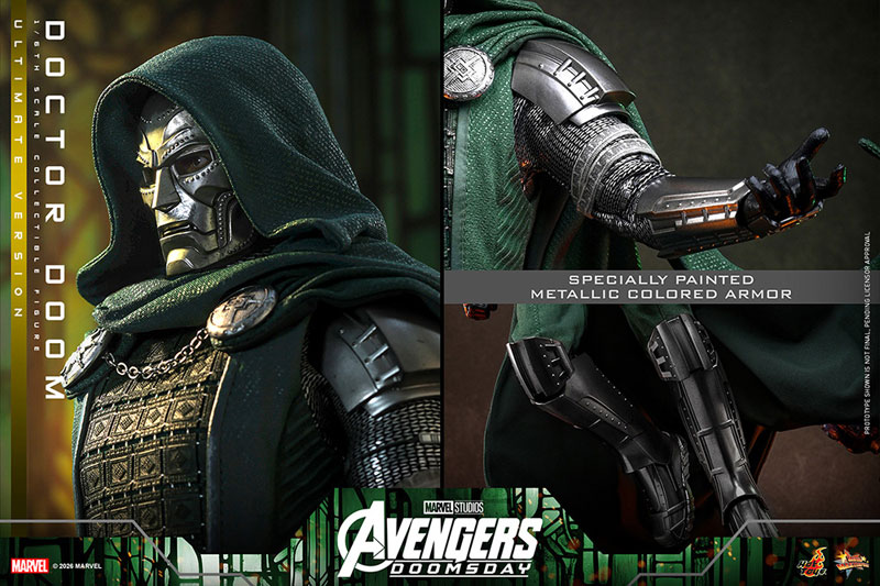 Hot Toys Movie Masterpiece "Avengers: Doomsday" 1/6 Figure Dr. Doom (Ultimate Edition) รูปภาพ 22