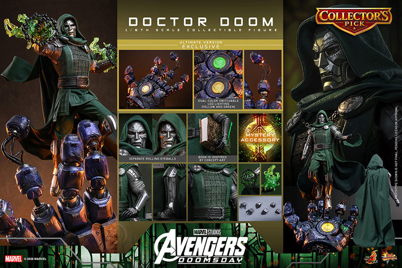 Hot Toys Movie Masterpiece "Avengers: Doomsday" 1/6 Figure Dr. Doom (Ultimate Edition) รูปภาพ 25