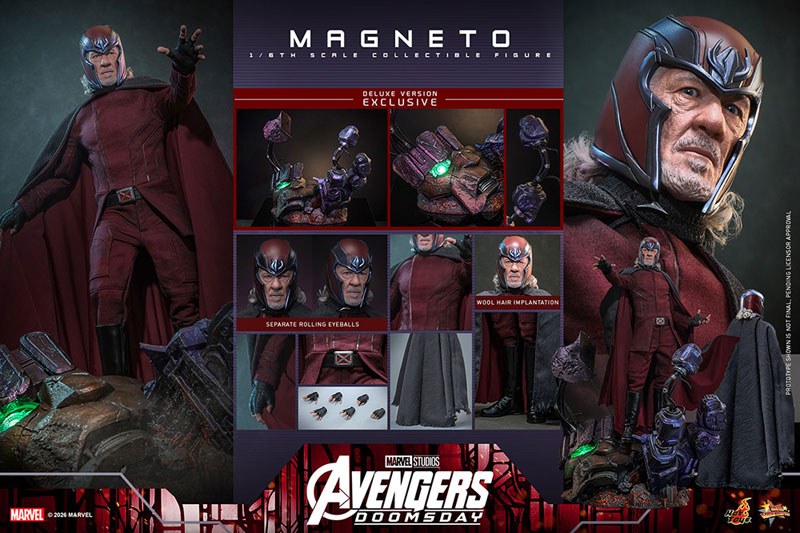 Hot Toys Movie Masterpiece "Avengers: Doomsday" 1/6 Scale Figure Magneto (Deluxe Edition) รูปภาพ 24