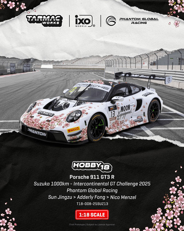 AmiAmi [Character & Hobby Shop] | 1/18 Porsche 911 GT3 R Suzuka