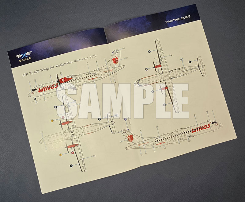 x-scalemodels 1/144 ATR-42-600 Short-range Twin-engine Passenger Plane AirWings Airlines Plastic Model รูปภาพ 2