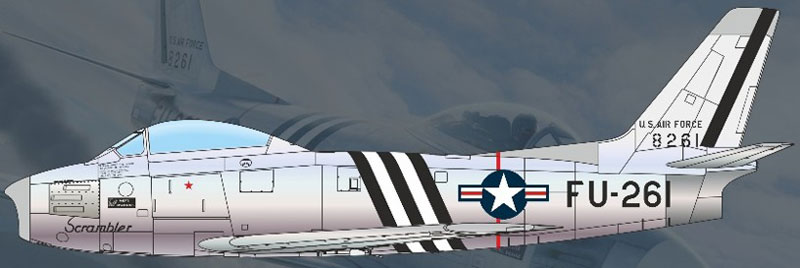 Clear Prop! 1/72 F-86A Sabre (Early Model) "Korean War" Plastic Model รูปภาพ 2