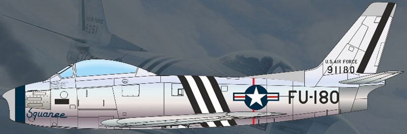 Clear Prop! 1/72 F-86A Sabre (Early Model) "Korean War" Plastic Model รูปภาพ 3