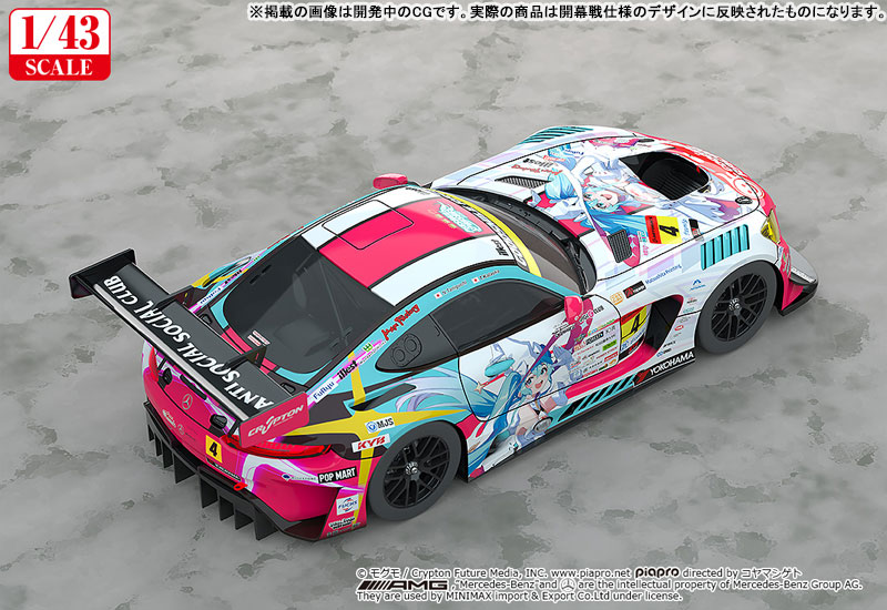 Good Smile Racing Hatsune Miku GT Project 1/43 Good Smile Hatsune Miku AMG 2024 Season Opening Ver. image 4