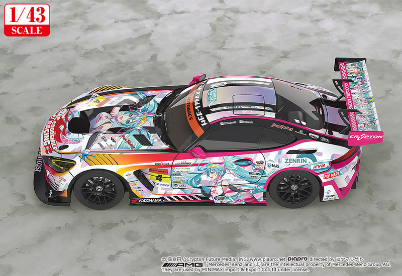 Good Smile Racing Hatsune Miku GT Project 1/43 AMG 2021 SUPER GT 100th Race Commemorative Ver. image 4