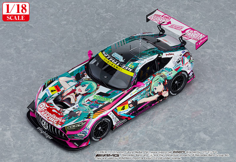 Good Smile Racing Hatsune Miku GT Project 1/18 Good Smile Hatsune Miku AMG 2020 SUPER GT Okayama Test Ver. image 2