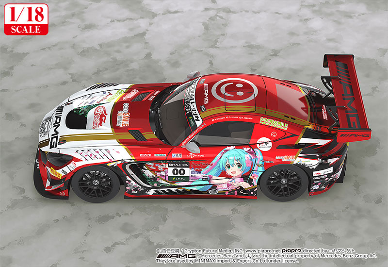 Good Smile Racing Hatsune Miku GT Project 1/18 Mercedes-AMG Team GOOD SMILE 2019 SUZUKA 10HOURS Ver. รูปภาพ 4