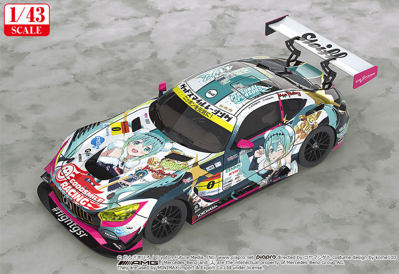 Good Smile Racing Hatsune Miku GT Project 1/43 Good Smile Hatsune Miku AMG 2018 Final Race Ver. image 2