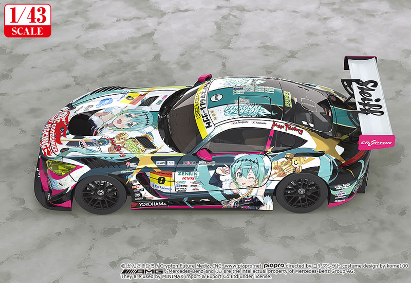Good Smile Racing Hatsune Miku GT Project 1/43 Good Smile Hatsune Miku AMG 2018 Final Race Ver. image 4