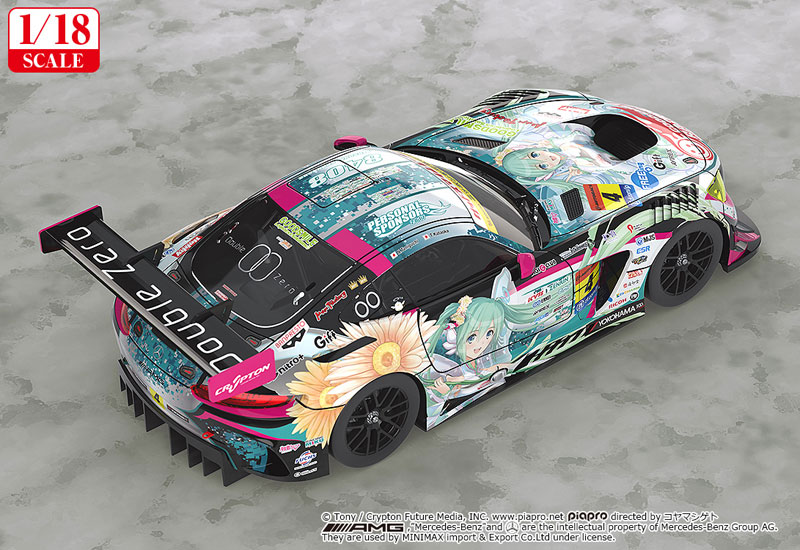 Good Smile Racing Hatsune Miku GT Project 1/18 Good Smile Hatsune Miku AMG 2017 SUPER GT Ver. image 3