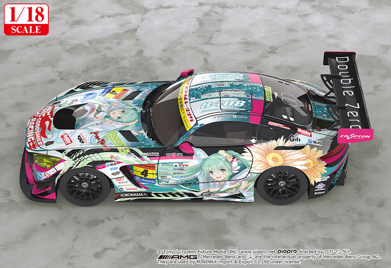 Good Smile Racing Hatsune Miku GT Project 1/18 Good Smile Hatsune Miku AMG 2017 SUPER GT Ver. image 4