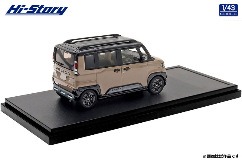 Hi-Story 1/43 Mitsubishi DELICA MINI (2025) Sand Beige Pearl x Black Mica รูปภาพ 2
