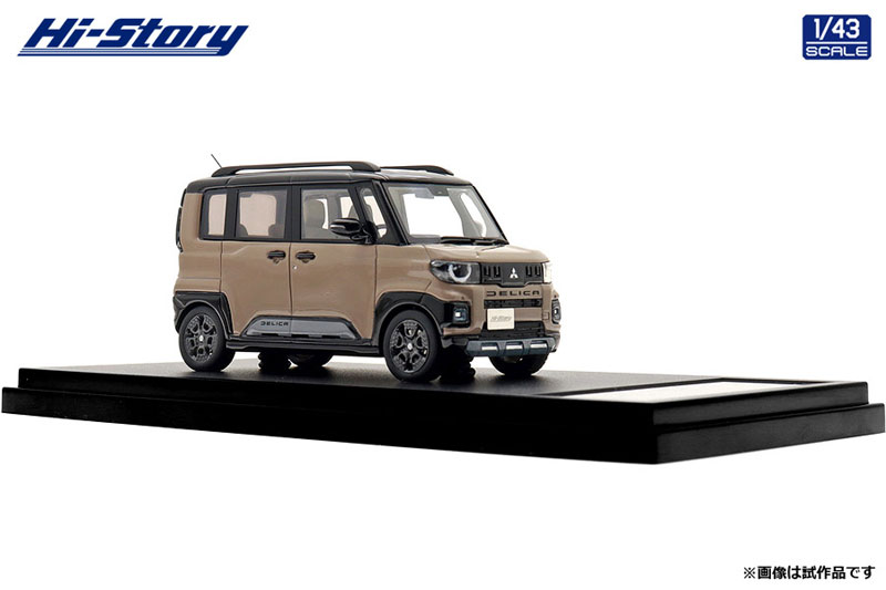 Hi-Story 1/43 Mitsubishi DELICA MINI (2025) Sand Beige Pearl x Black Mica รูปภาพ 3