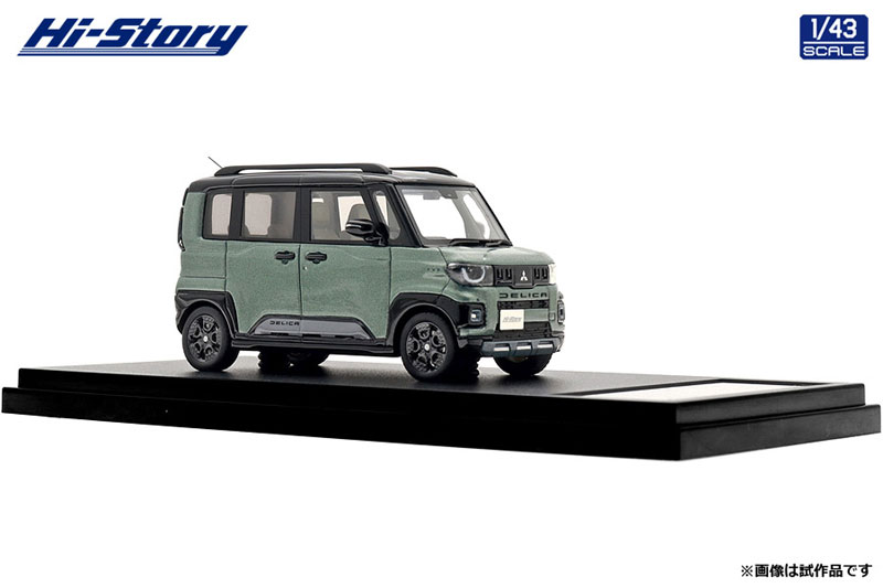Hi-Story 1/43 Mitsubishi DELICA MINI (2025) Ash Green Metallic x Black Mica รูปภาพ 3