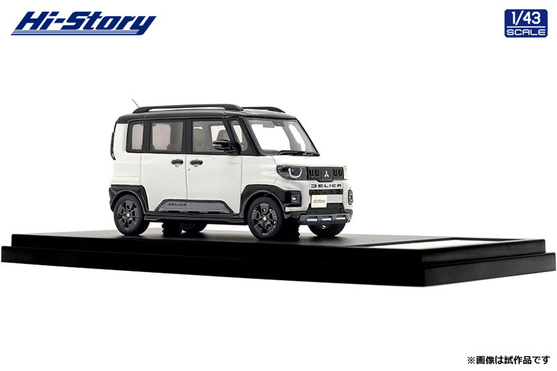 Hi-Story 1/43 Mitsubishi DELICA MINI (2025) White Pearl x Black Mica รูปภาพ 3