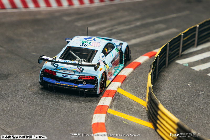 Tarmac Works 1/43 아우디 R8 LMS GT3 evo II 마카오 GT컵 - FIA GT 월드컵 2025 우노 레이싱 애덜리 퐁 이미지 3