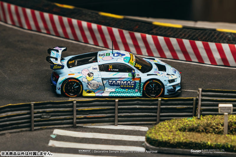 Tarmac Works 1/43 아우디 R8 LMS GT3 evo II 마카오 GT컵 - FIA GT 월드컵 2025 우노 레이싱 애덜리 퐁 이미지 4