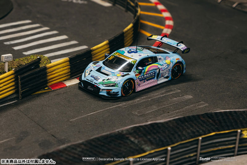Tarmac Works 1/43 아우디 R8 LMS GT3 evo II 마카오 GT컵 - FIA GT 월드컵 2025 우노 레이싱 애덜리 퐁 이미지 5
