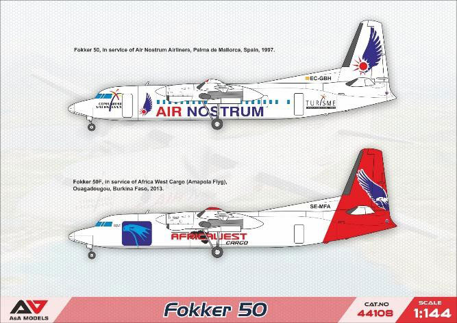 AmiAmi [Character & Hobby Shop] | 1/144 Fokker 50 Turboprop