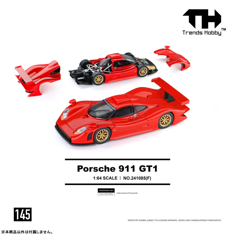AmiAmi [Character & Hobby Shop] | 1/64 Porsche 911 GT1 1998 Red