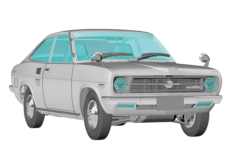 AmiAmi [Character & Hobby Shop] | 1/24 Nissan Sunny Coupe (B110