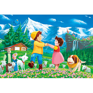 AmiAmi [Character & Hobby Shop] | Jigsaw Puzzle Heidi, Girl of the Alps  Heidi's Swing 300pcs (93-143)(Released)