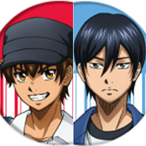 AmiAmi [Character & Hobby Shop]  Ace of Diamond - Long Tin Badge  Collection 18Pack BOX(Released)