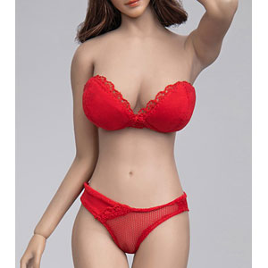 Female Strapless Bra and Panty Set - Four Color Options - Flirty Girl 1/6  Scale Accessory Set