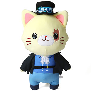 10cm 6PCS set ONE PIECE Luffy Ace Zoro Law Cat Plush Doll Stuffed Toy ...