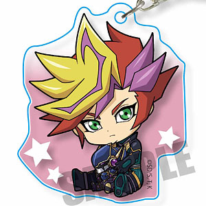 Gyugyutto Acrylic Key Ring Yu-Gi-Oh! 5D`s Yusei Fudo & Stardust