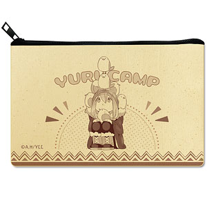Yuru Camp Flat Pouch Design 01 (Nadeshiko Kagamihara)