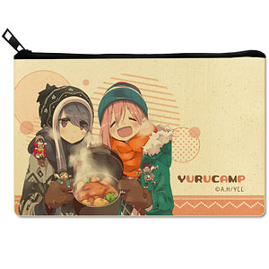 Yuru Camp Flat Pouch Design 04 (Nadeshiko Kagamihara &am…