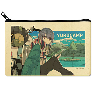 Yuru Camp Flat Pouch Ver.2 Design 03 (Rin Shima /A)