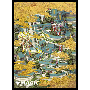 AmiAmi [Character & Hobby Shop] | Magic: The Gathering Player's Card Sleeve  MTGS-212 "Kamigawa Neon Dynasty" Ukiyo-e Lands [Plains] (A)(Released)