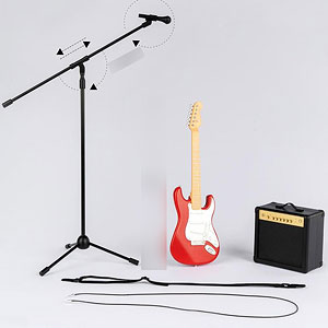 AmiAmi [Character & Hobby Shop] | 1/6 Electric Guitar Set A (BLACK 