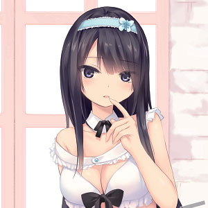Coffee Kizoku Long Wall Scroll Shiramine Maid (Fantasy v…