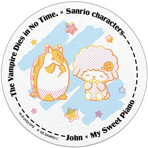 AmiAmi [Character & Hobby Shop]  The Vampire Dies in No Time x Sanrio  Characters Dolomite Absorbent Coaster Hinaichi x CoroCoro Kuririn(Released)