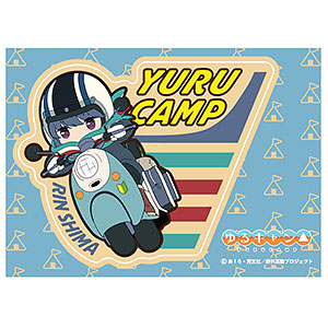 Yuru Camp Reflector Magnet Sticker 02 I Love Camp Kawaii Anime from Japan