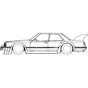 1/24 Inch-up Series No.297 Cresta GX61 Plastic Model